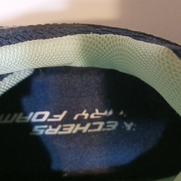 Sketchers Hillcrest Pure Escapade Navy/Turquoise Size 7.5 Medium Width 💙EUC💙 - Picture 8 of 9